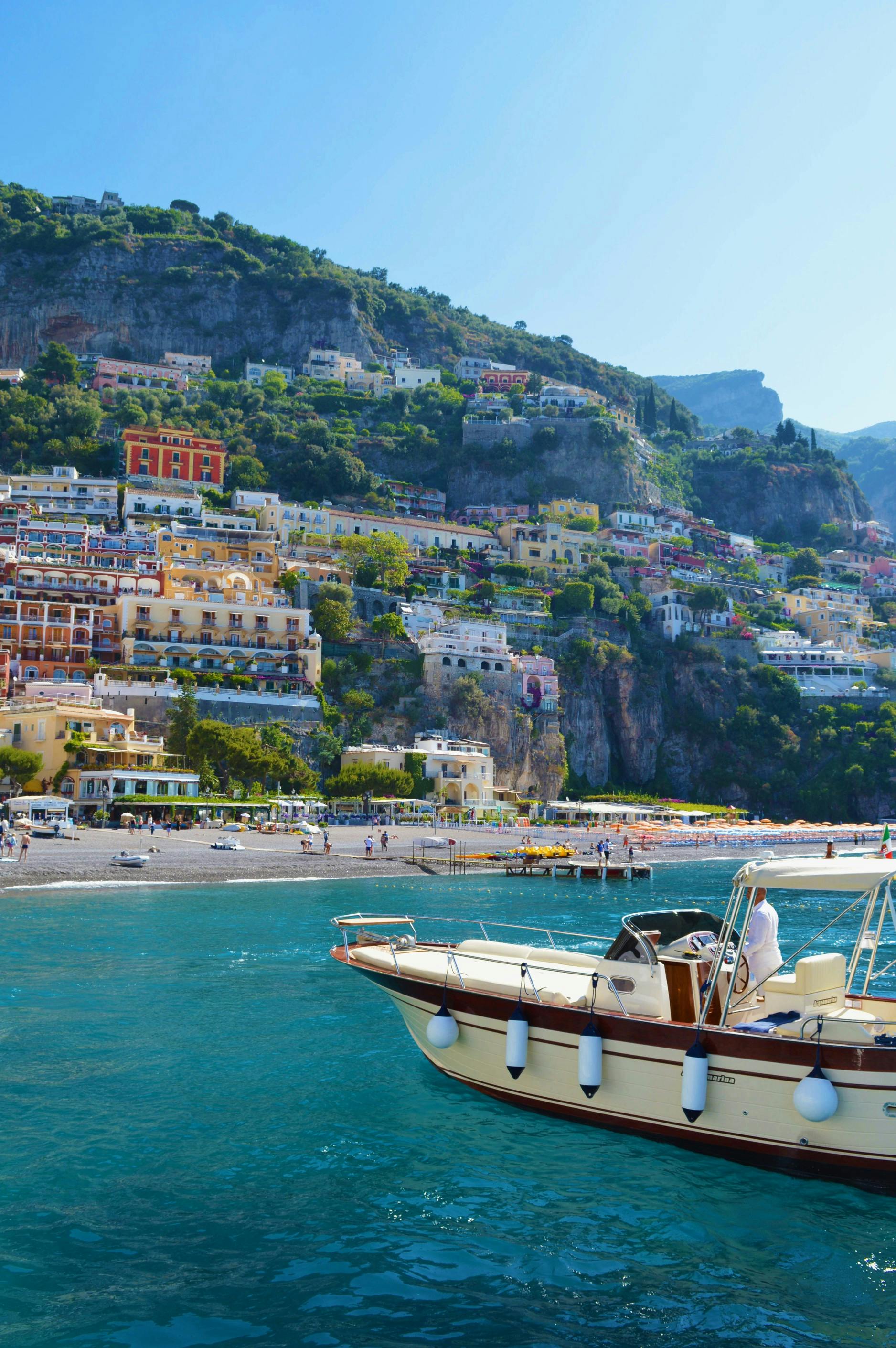 Positano cliffside view for Amalfi Coast group trip planning